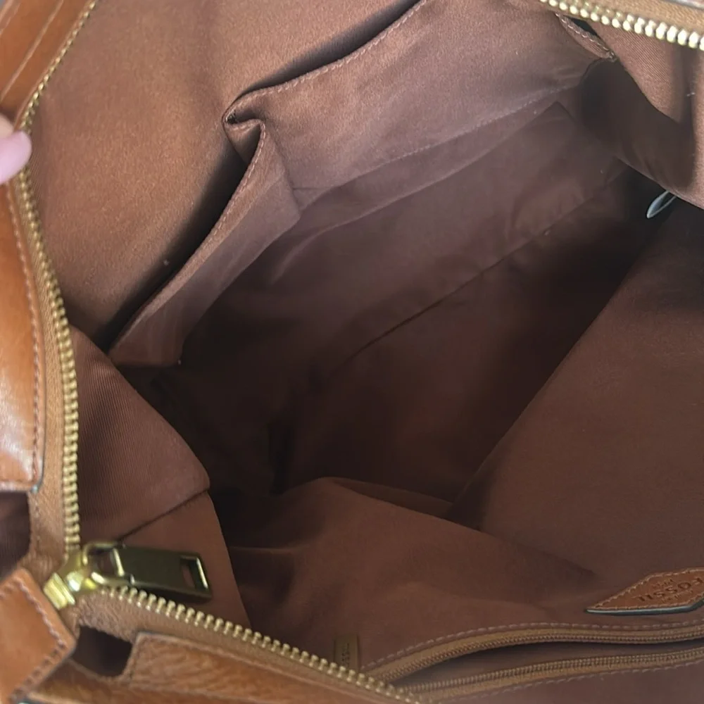 Fossil American vintage Brown Leather Shoulder bag - Picture 8 of 8